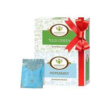 Goodwyn Peppermint Tea, 20 Tea Bags and Tulsi Green Tea, 20 Tea Bags