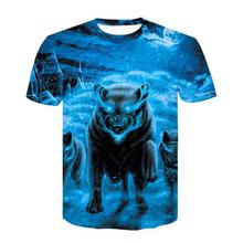 Newest 3D Print Lightning lion Cool T-shirt Men/Women