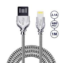PTron Falcon Pro 2.1A USB To Lightning USB Data Cable For IOS Smartphones (Black)