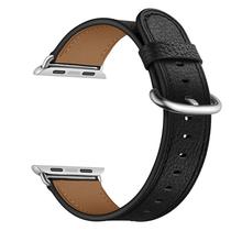 JINYA Fresh Leather Band For Apple Watch 42MM / 44MM Black