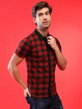 Campus Sutra Men Half Sleeve Checks Casual Shirt