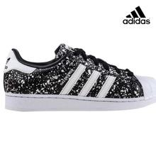 Adidas Black Superstar Sneakers For Women- BY9172