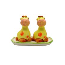 Salt And Pepper Set, Giraffe Shaped-2 Pcs