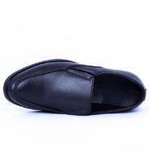 Caliber Shoes Black Slip On Formal Shoes For Men ( 454 C )