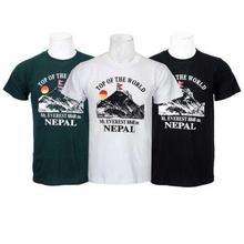 Pack Of 3 Half Sleeve Printed 100% Cotton T-Shirt For Men-Green/White/Black