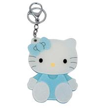 Blue/White Hello Kitty Keychain With Mirror