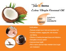 True Evco Extra Virgin Coconut Oil, True Derma, Cold Pressed, 200Ml/10.14 0z