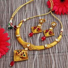 Sukkhi Cluster Gold Plated Necklace Set For Women