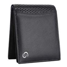 GETOREE Men's Florence Leather RFID Protected Wallet (Black)