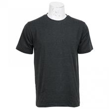 Dark Grey Round Neck Lycra T-Shirt For Men