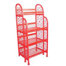 Red Multi-purpose 4-Layer Plastic Rack