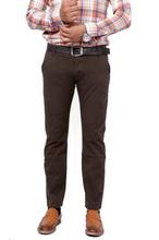 Brown Stretchable Twill Cotton Pants For Men (131)