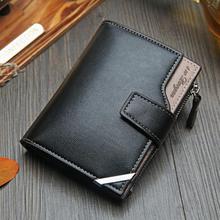 NO.ONEPAUL Vintage Men's Short Wallet Men Genuine Leather