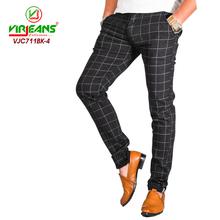 Virjeans Stretchable Cotton Check Black Chinos Pant for Men (VJC 715) 4