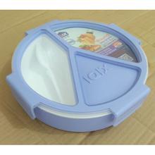Round Seperate Lunch Box -500ml ( Blue )