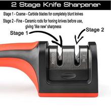 Bulfyss 2 Slots Kitchen Knife Sharpener Tool, 1 Piece (Random Colours)