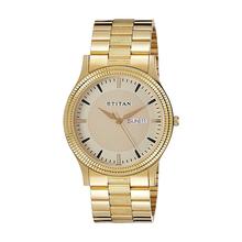 Titan Analog Gold Dial Men's Watch -NJ1648YM02C