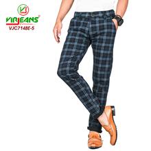 Virjeans Stretchable Cotton Check Blue Chinos Pant for Men (VJC 714) 4