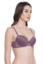 Clovia Padded Underwired Demi Cup Multiway Bra in Mauve
