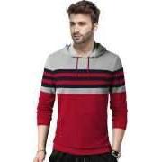 Full Sleeve Striped Men Sweatshirt