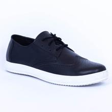 Kapadaa: Caliber Shoes Black Casual Lace Up Shoes For Men – (391 C)