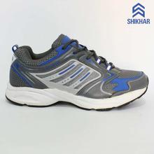 5818 Synthetic/Mesh Sports Sneaker Shoes For Men- Blue/Grey