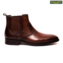 Gallant Gears Coffee Leather Chelsea Boots for Men (H31-2)