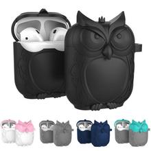 Owl Shape Silicone Shockproof Waterproof Protective Cover Case For AirPods