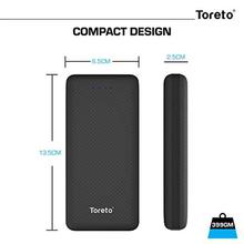 Toreto 20000mah Dash Plus Lithium Polymer Powerbank for