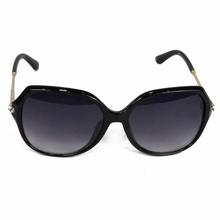 Black Plastic Full Rimmed Sunglasses For Women