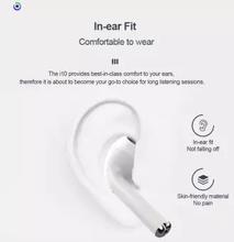 i10 TWS Bluetooth 5.0 Earbuds Tap Control Automatically Pairing - White