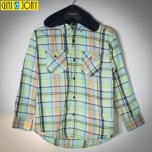 Gini & Jony Green/Blue Regular Fit Checked Casual Shirt For Boys