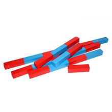 Red/Blue Montessori Number Stick Set For Kids - 10 Pcs