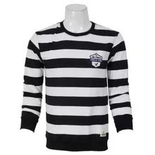 Black/White Striped Sweatshirt For Men
