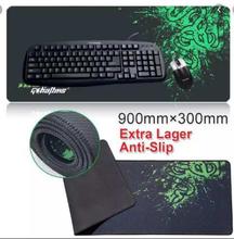 E-Universal 70x30cm Big Size Desk Mat PC Computer Desktop Mouse Mat Pad Wireless USB Gaming Keyboard Mouse Gaming Large Mouse Pad XXL (Green)