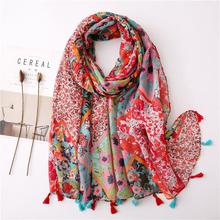 Korean Style Sun Protection Premium Printed Scarves For