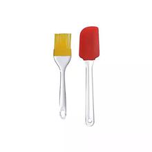 Combo of Bulfyss Silicone Spatula and Kitchen Oil Brush+ Stainless Steel Mini Tar 4.5'' Grater + Fruit Baller Double End Scoop