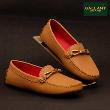 Gallant Gears Camel Leather Loafers For Women - ( 9092-6 )