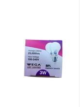 Wega 3W Led Bulb B22 Cool daylight With 2 years warranty 80% Energy saver