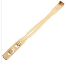 Wooden Massage Stick / Back Scratchier (Brown, 19 Inch) - Stress Release Massage Stick
