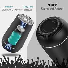 PTron Sonor Pro 4.2V Bluetooth Speaker 6W 360° Surround Sound Portable Wireless Speaker (Grey)