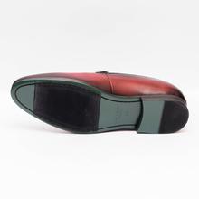 Kapadaa: Gallant Gears Wine Red Slip on Formal Leather Shoes For Men – (139-24)