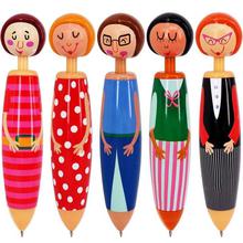 Fashion Cute Cartoon Doll Designed Ballpoint Pen- 5PCS