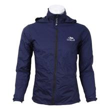 Navy Solid Windcheater For Men