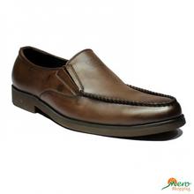 Coffee Slip On Formal Shoes For Men - (454.C)