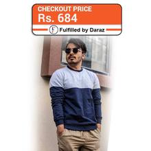 J.Fisher dual Tone Cotton Fleece Sweatshirt For Men