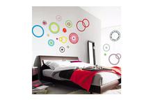 Retro Circle Ring Wall Stickers