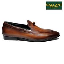 Gallant Gears Brown Leather Slip On Formal Shoes For Men - (139-A05)