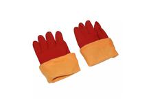 Orange Dishwashing Gloves With Fur Inside