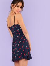 Cami Dress In Cherry Print